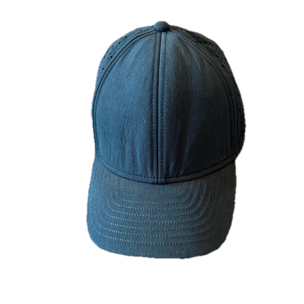 Melin A-Game Hydro Hat Mens Blue Green Perforated Snapback Baseball Cap